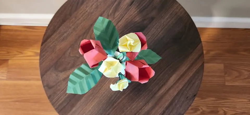 Tulip & Rose Origami Bouquet