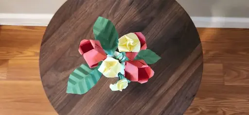 Tulip & Rose Origami Bouquet